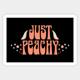 Just Peachy Retro 1970s Magnet